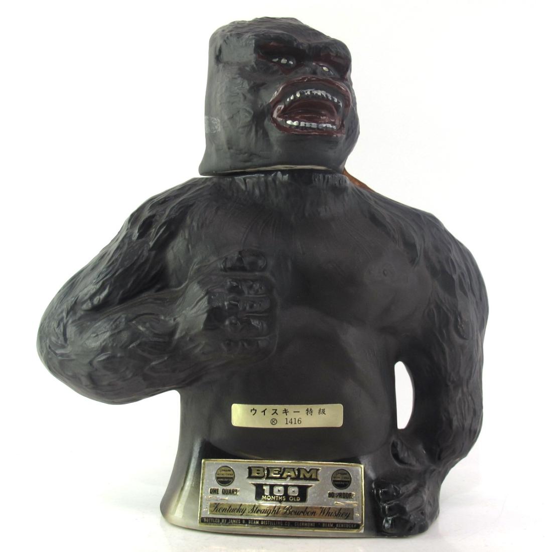 Jim Beam 100 Months Old King Kong Decanter 1 Quart 1976 Whisky