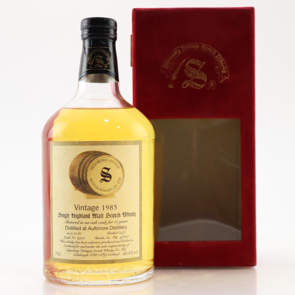 Aultmore 1985 Signatory Vintage 11 Year Old Cask Strength