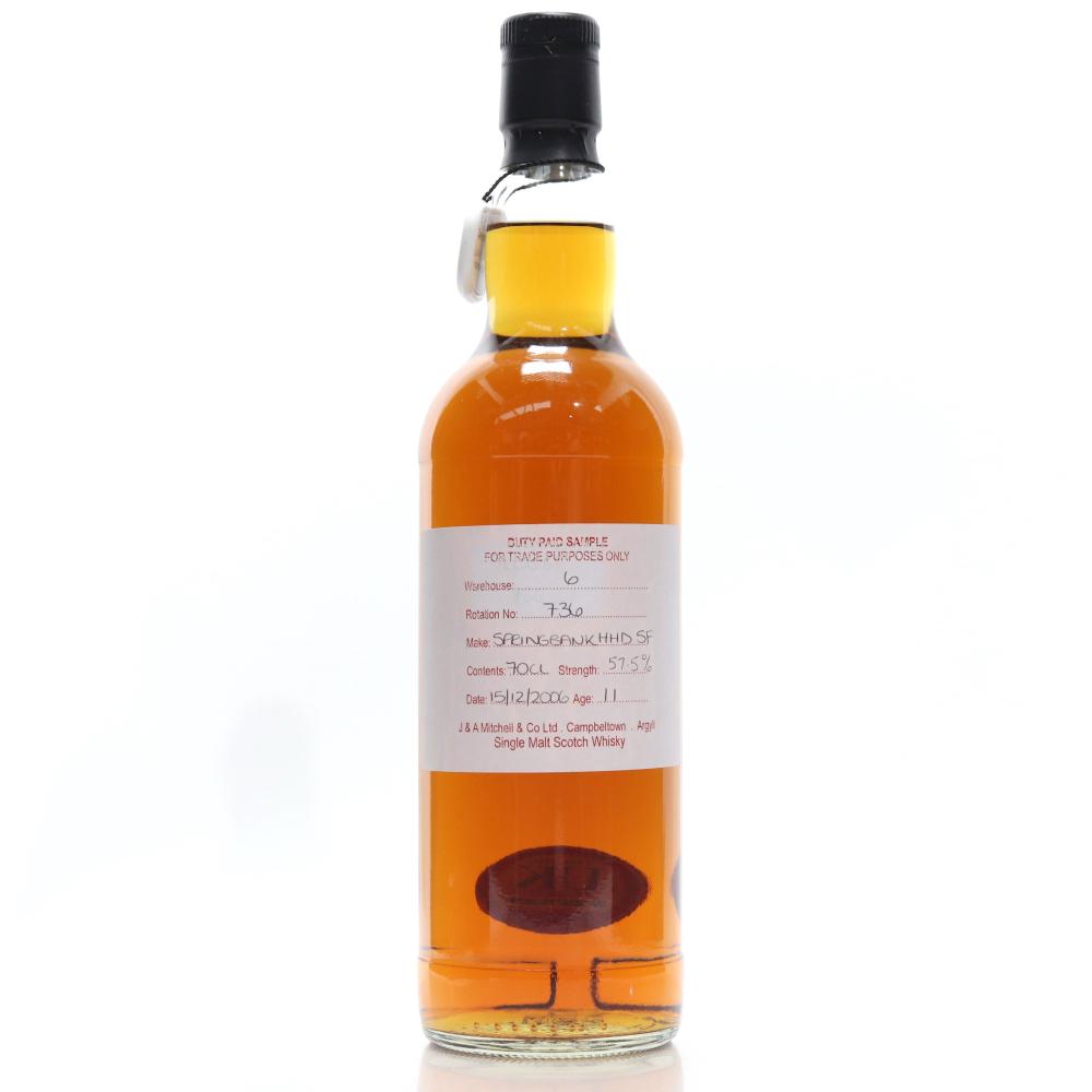 Springbank 2006 Duty Paid Sample 11 Year Old / Fresh Sherry Hogshead