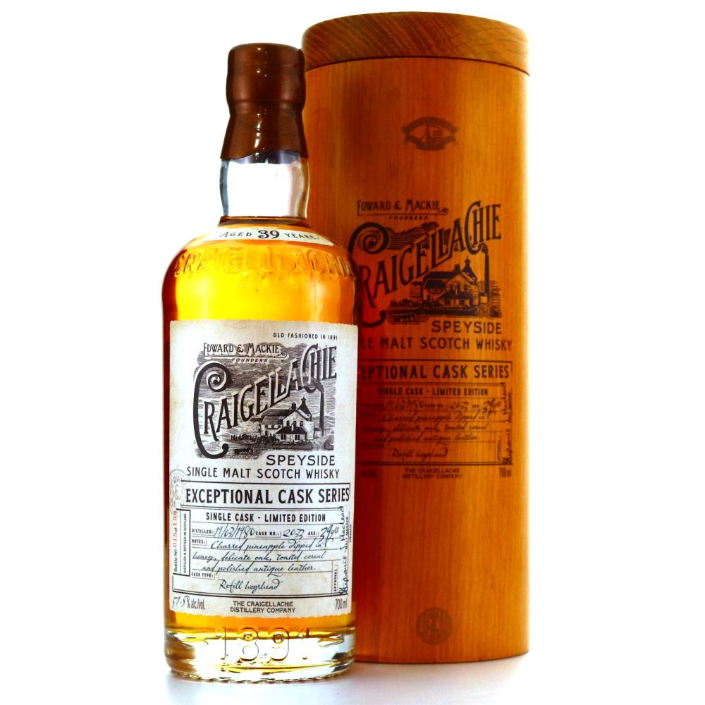 Craigellachie 1980 Single Cask 39 Year Old #2033 / Travel Retail