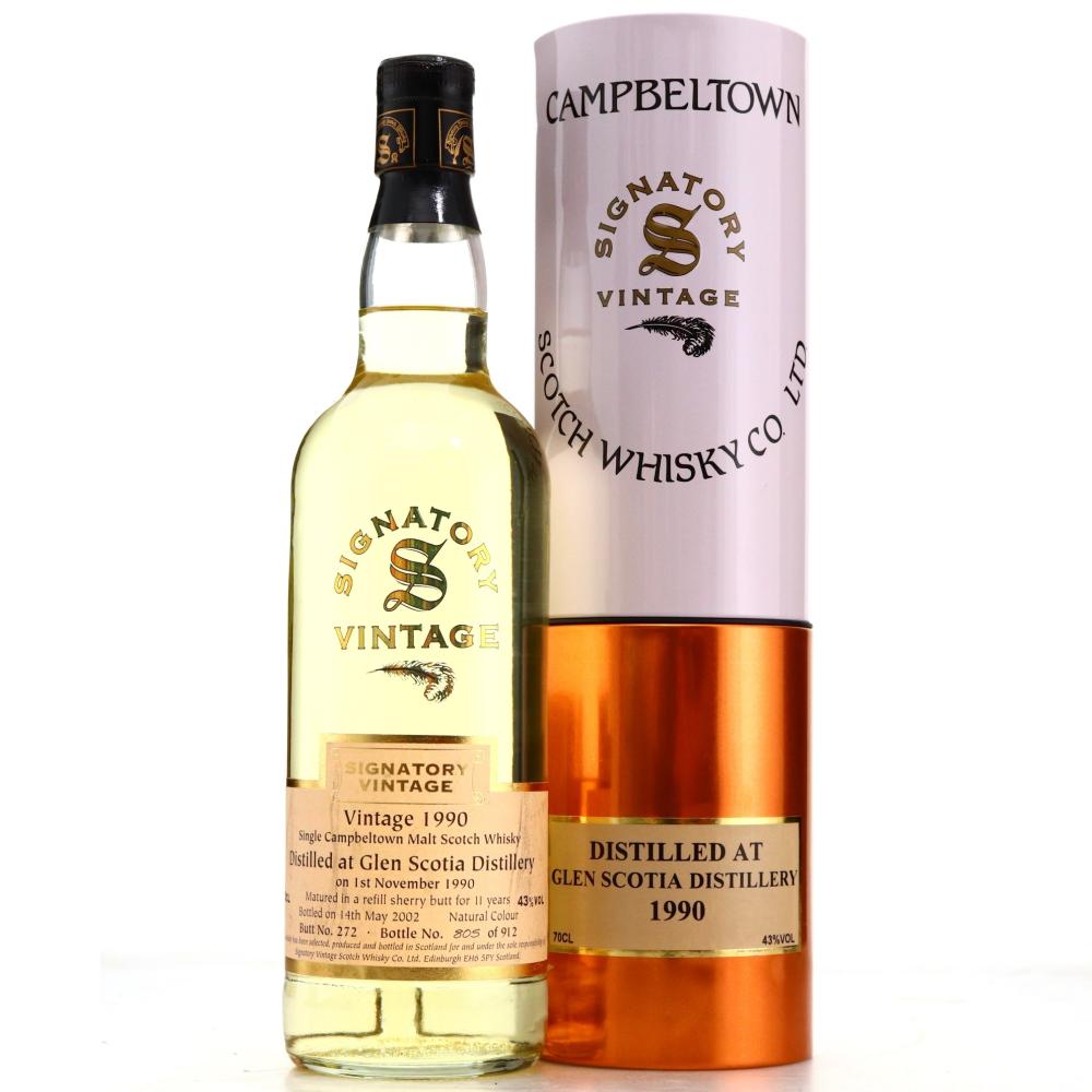Glen Scotia 1990 Signatory Vintage 11 Year Old