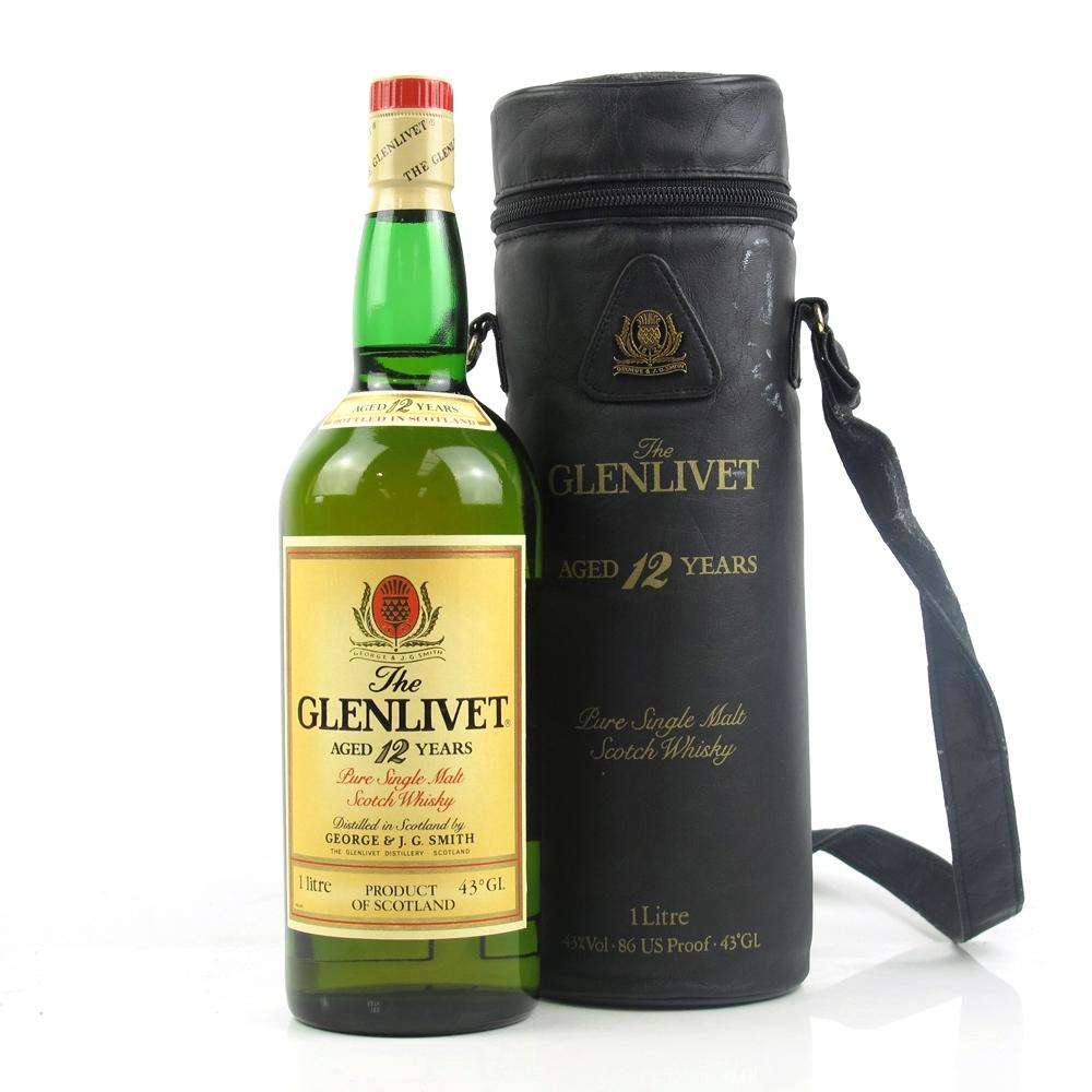 Glenlivet 12 Year Old 1 Litre / Including Carry Bag