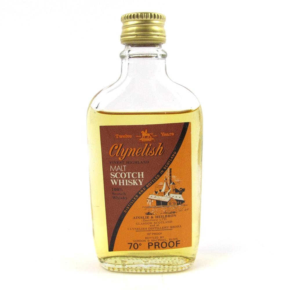 Clynelish 12 Year Old Ainslie and Heilbron 1970s Miniature
