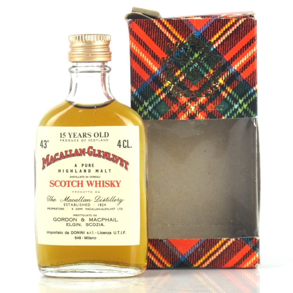 Macallan Gordon and MacPhail 15 Year Old 1970s Miniature 4cl