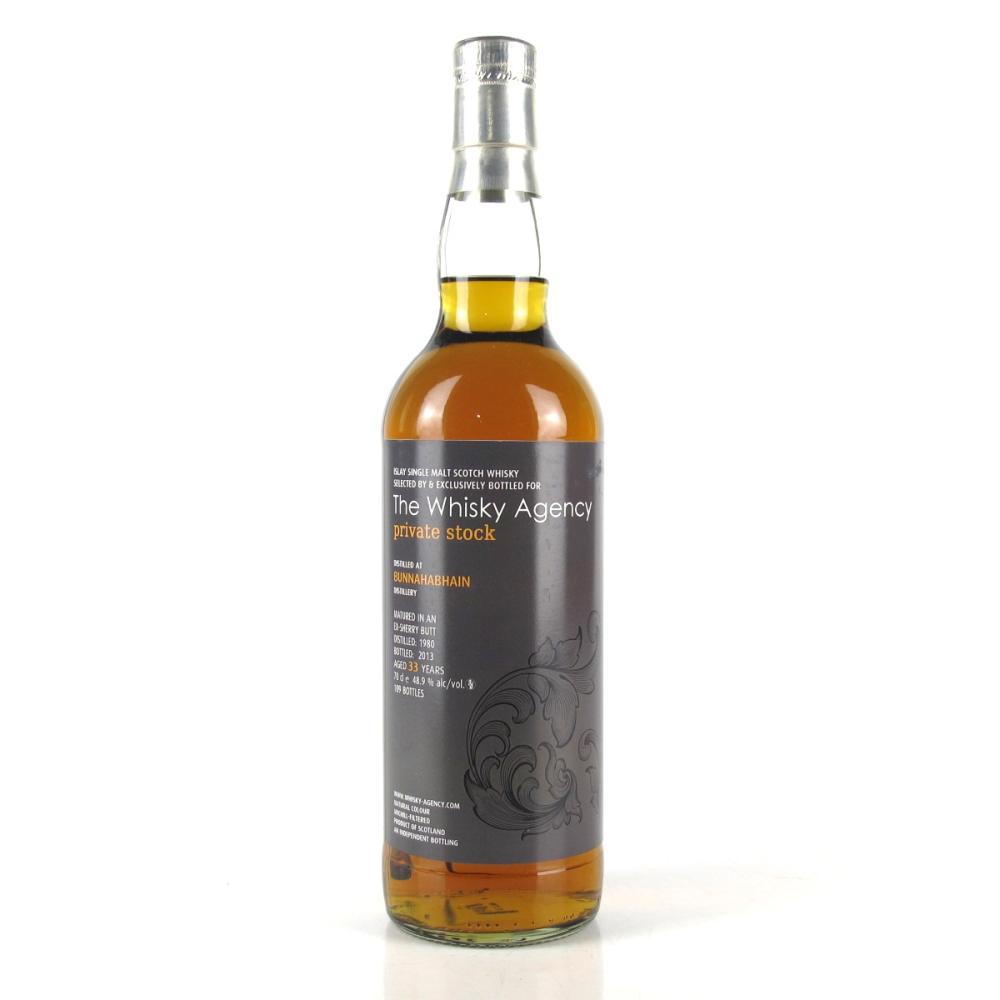 Bunnahabhain 1980 The Whisky Agency 33 Year Old