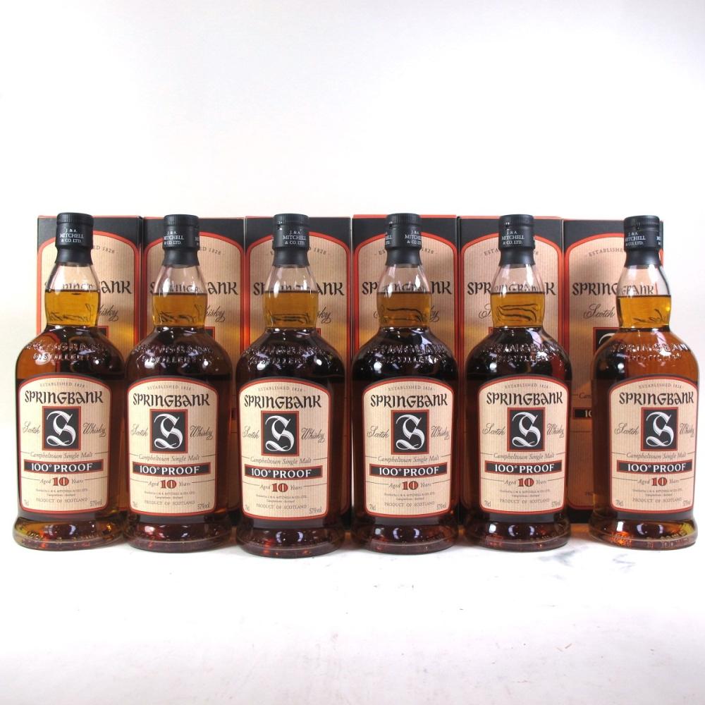 Springbank 10 Year Old 100 Proof Case 6 x 70cl