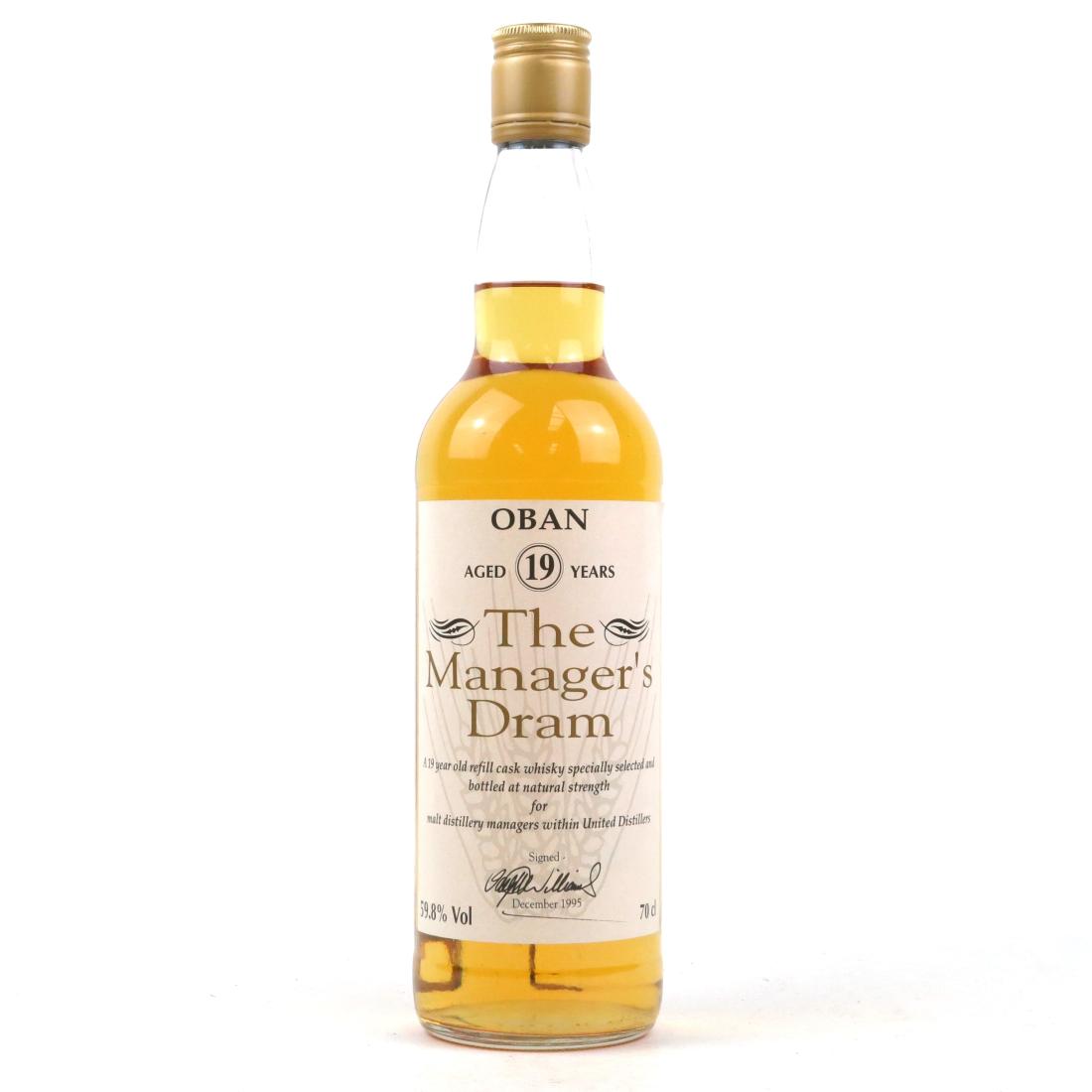 Oban 19 Year Old  Managers Dram 1995