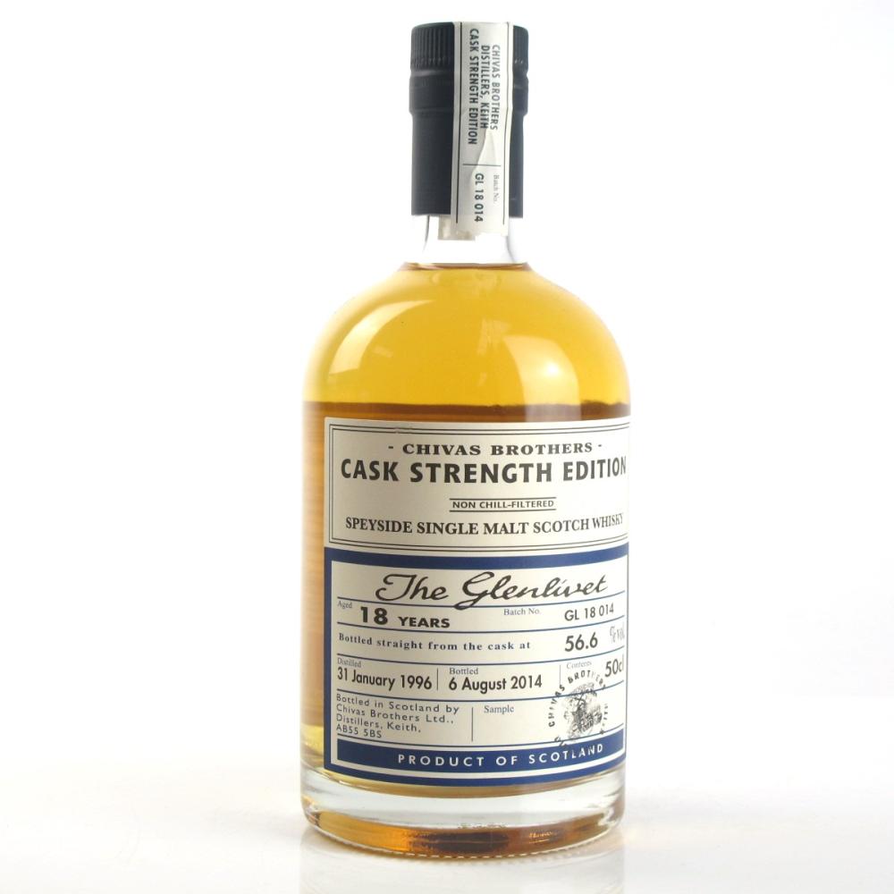 Glenlivet 1996 Cask Strength 18 Year Old Batch #014