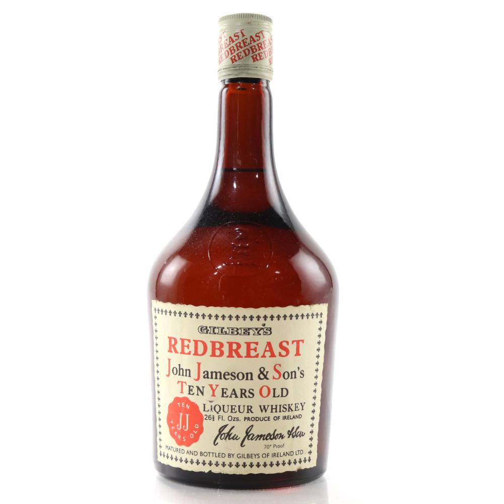 John Jameson & Son's Redbreast 10 Year Old circa 1975 / Gilbey's