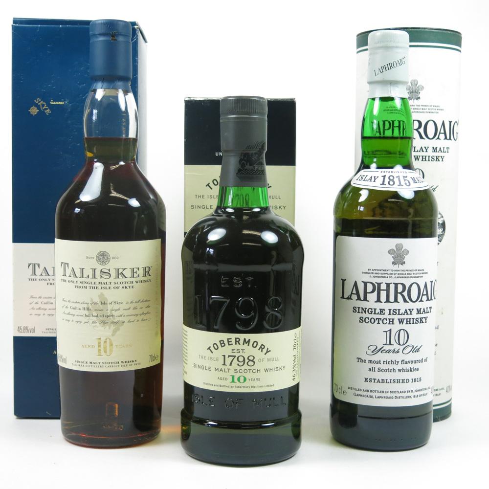 Miscellaneous Island Single Malt Selection 3x 70cl