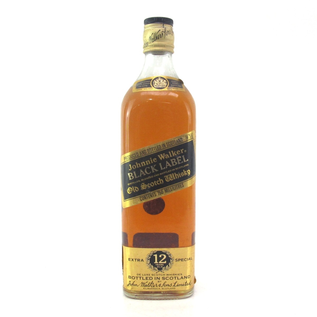 Johnnie Walker Black Label 12 Year Old 75cl / South African Import