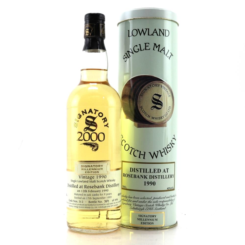 Rosebank 1990 Signatory Vintage 9 Year Old