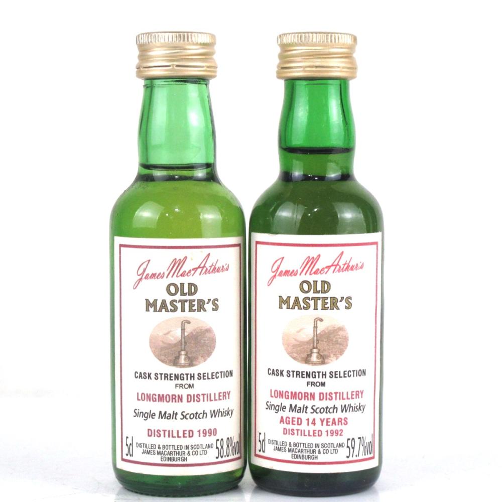 Longmorn 1990 and 1992 James MacArthur Miniature Selection 2 x 5cl