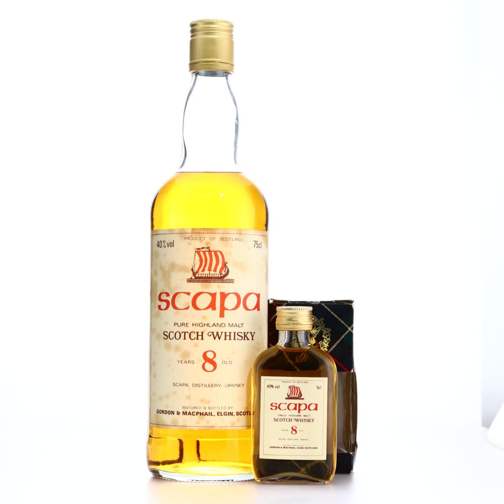 Scapa 8 Year Old Gordon and MacPhail 1980s / with Miniature