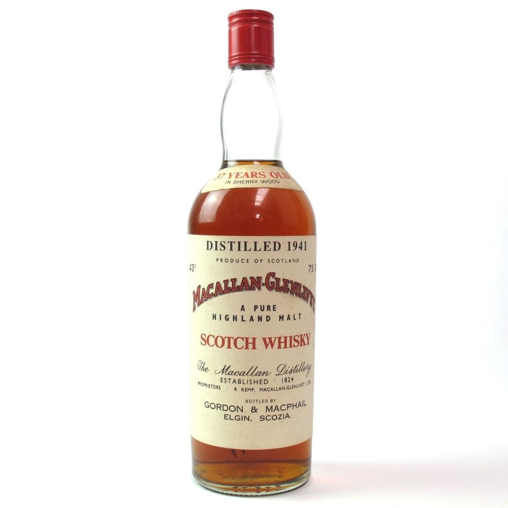 Macallan 1941 Gordon and MacPhail 37 Year Old