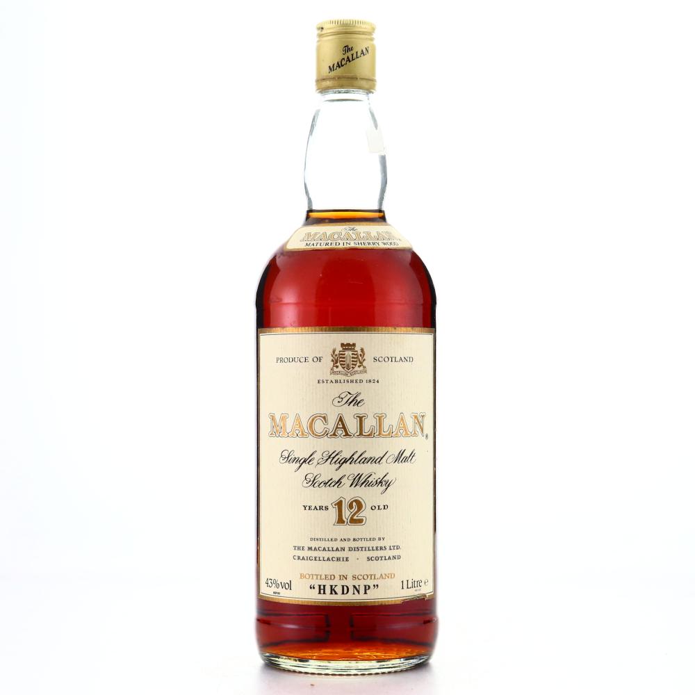 Macallan 12 Year Old 1 Litre 1980s / HKDNP