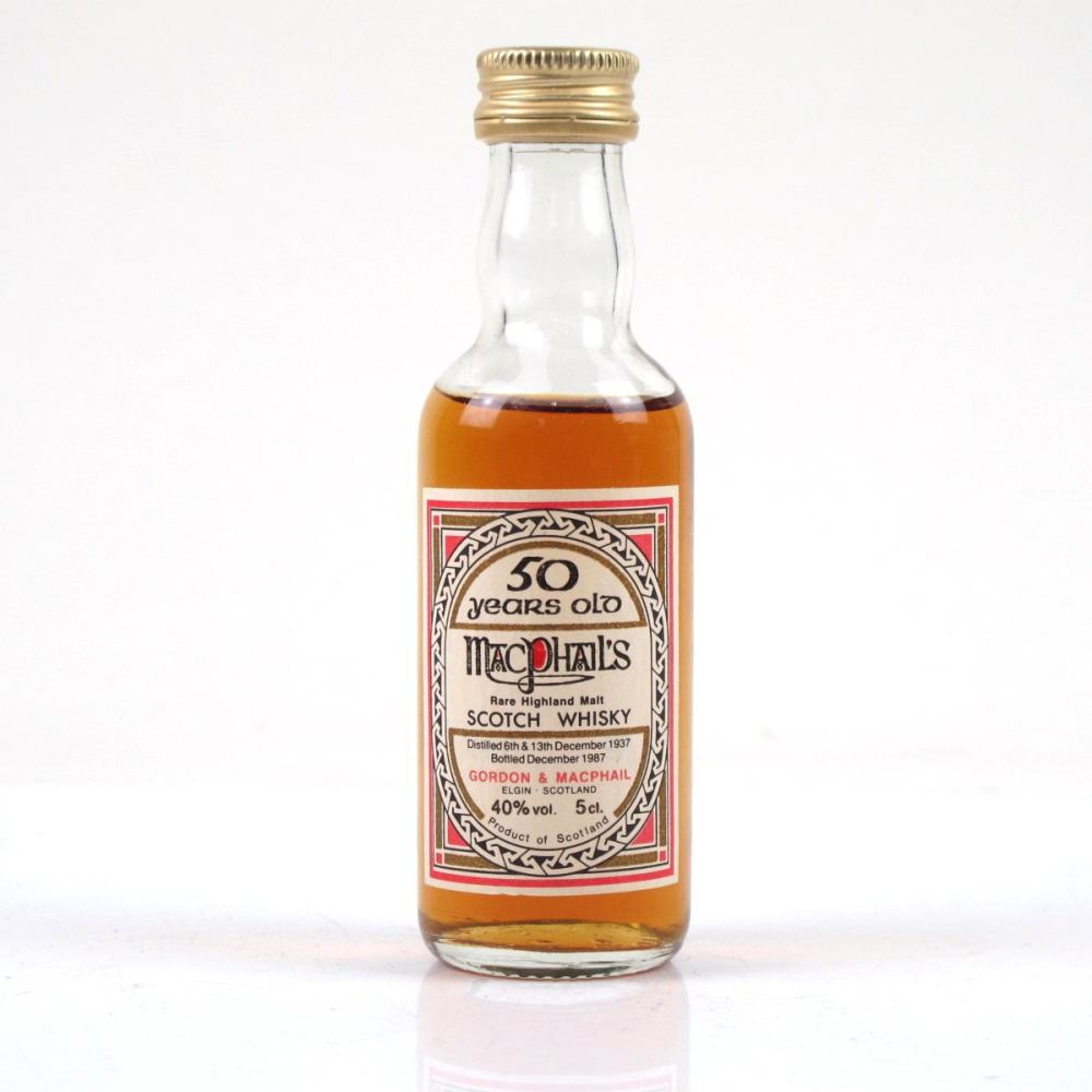 MacPhail's / Macallan 1937 Gordon and MacPhail 50 Year Old 5cl