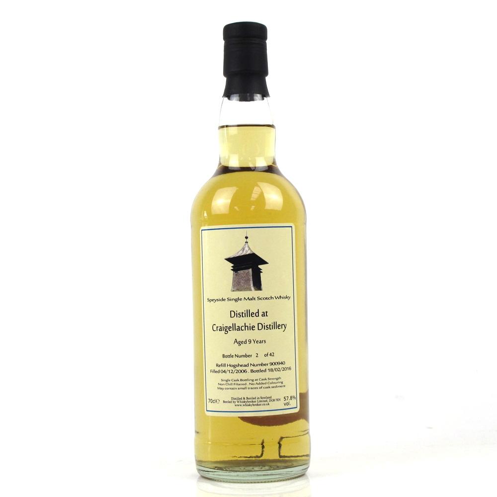 Craigellachie 2006 Whisky Broker 9 Year Old