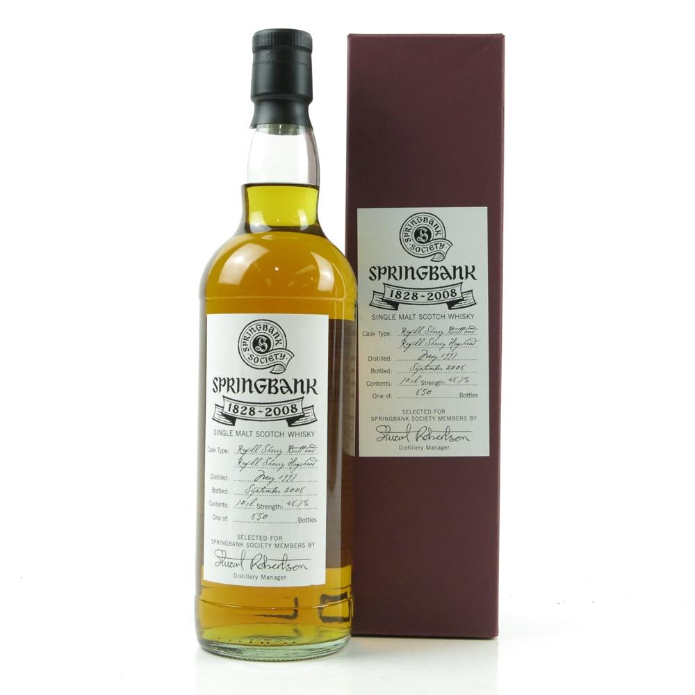 Springbank 1997 Refill Sherry Butt 18 Year Old 