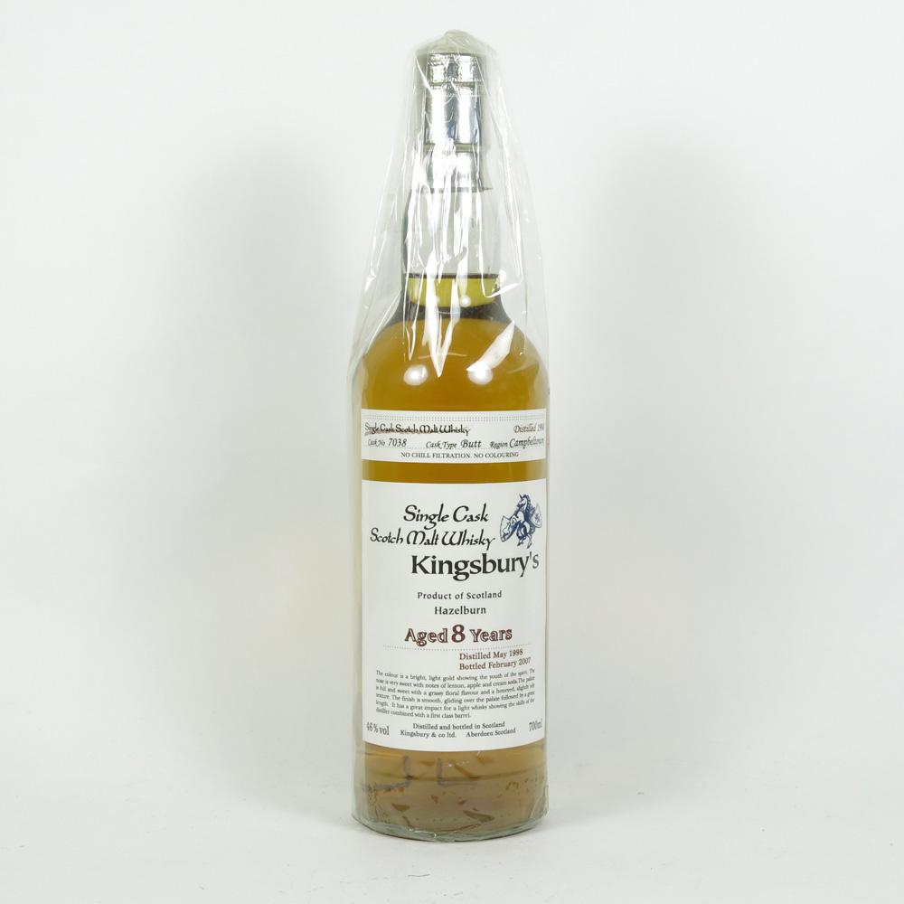 Hazelburn 1998 Kingsbury's 8 Year Old