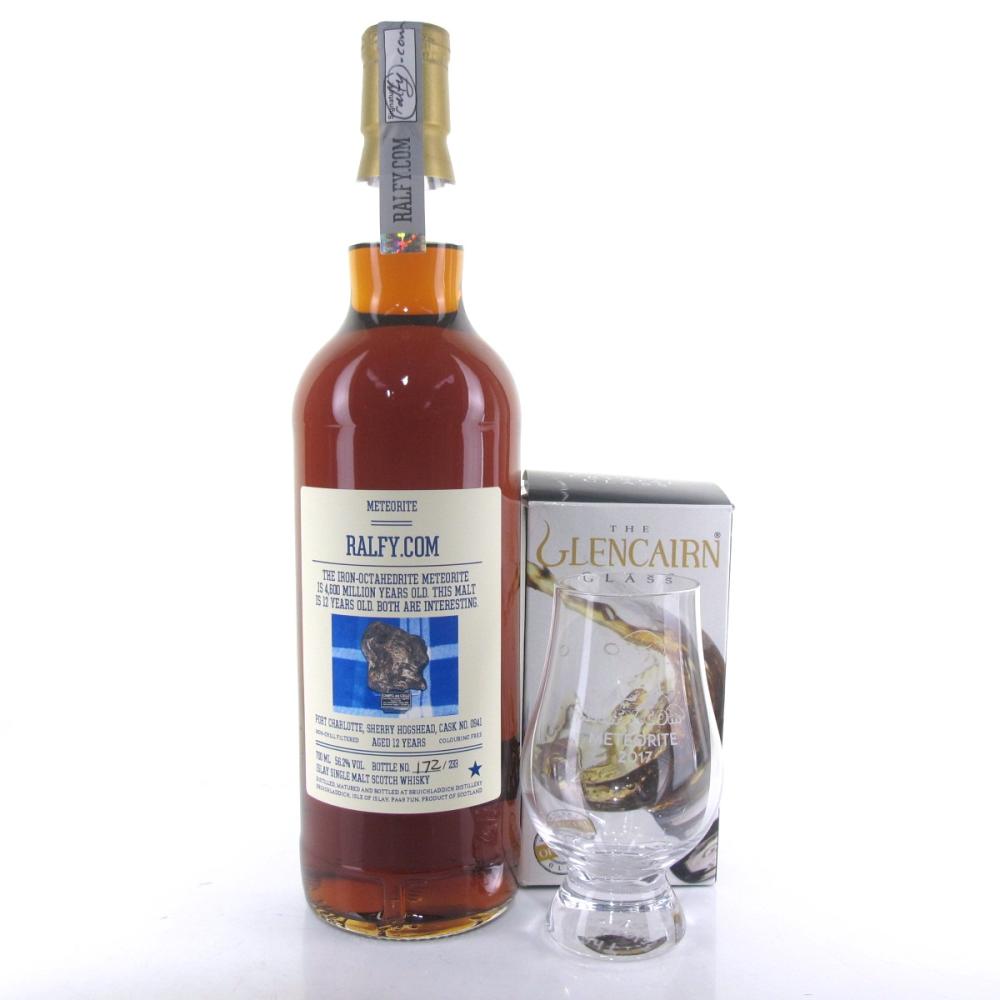 Port Charlotte Ralfy.com 12 Year Old Single Cask / Including Glass