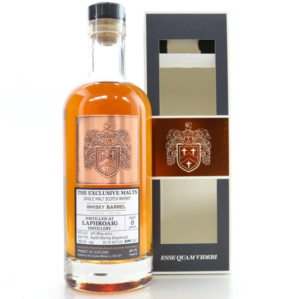 Laphroaig 2011 Creative Whisky Co 6 Year Old / The Whisky Barrel 10th Anniversary