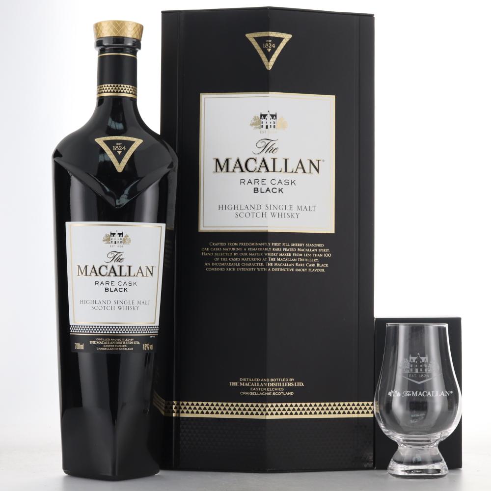 Macallan Rare Cask Black / Includes Glencairn Glass
