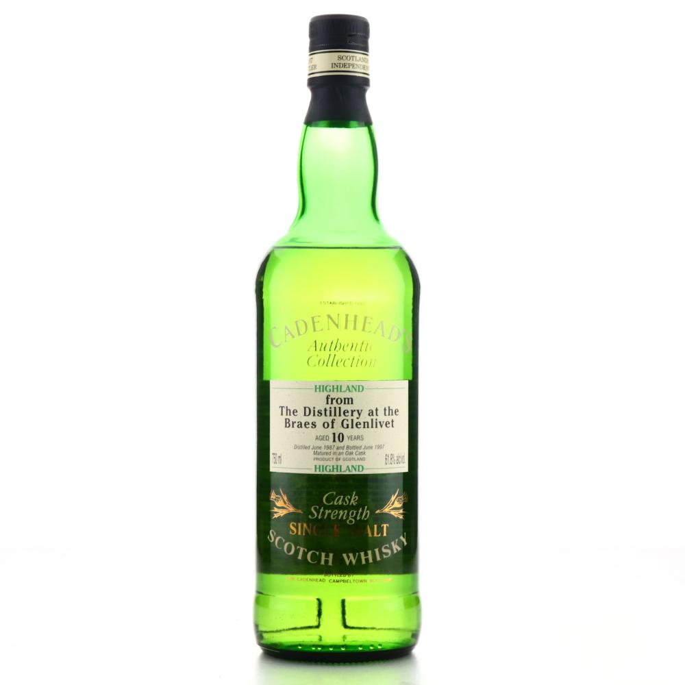 Braes of Glenlivet 1987 Cadenhead's 10 Year Old 75cl / US Import