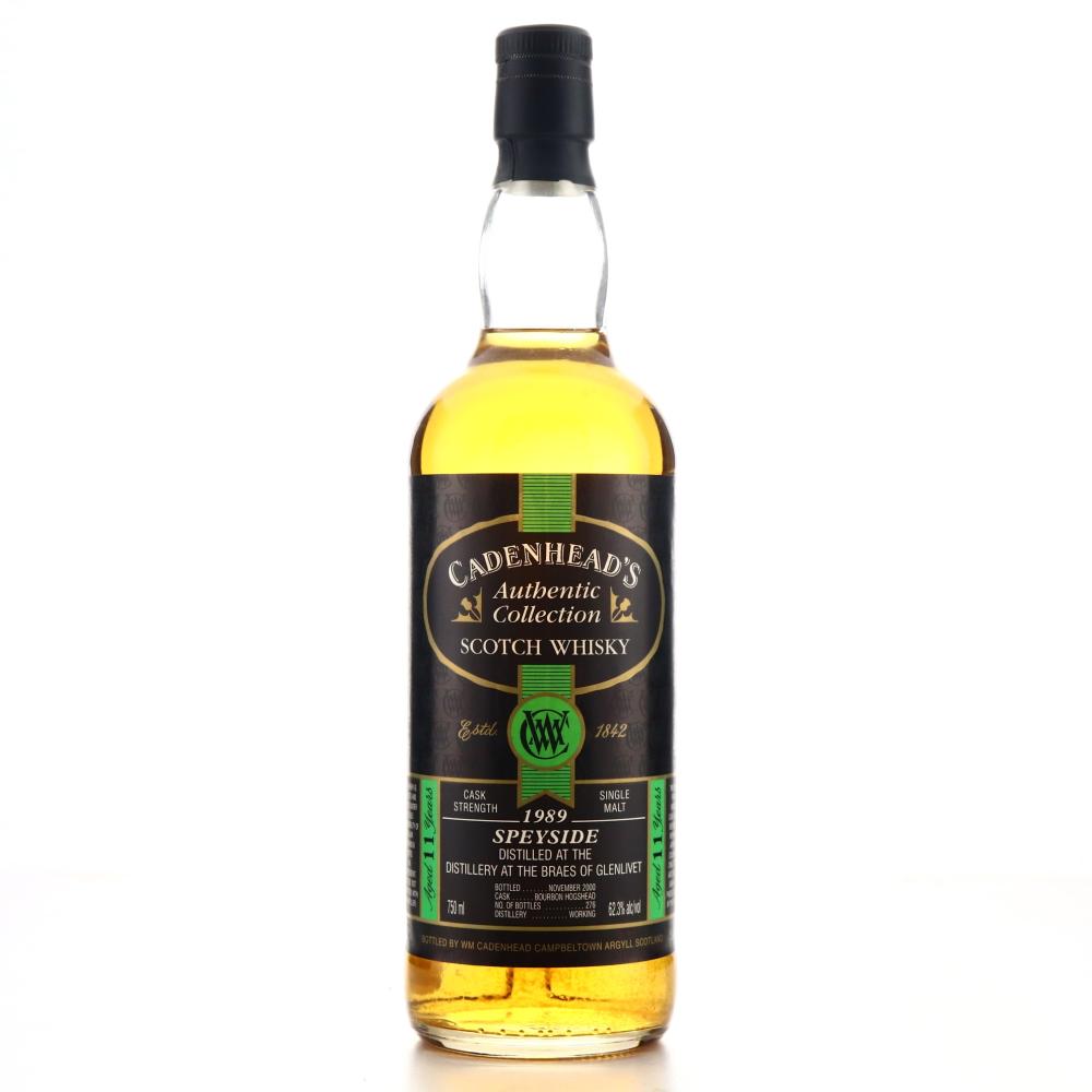 Braes of Glenlivet 1989 Cadenhead's 11 Year Old 75cl / US Import