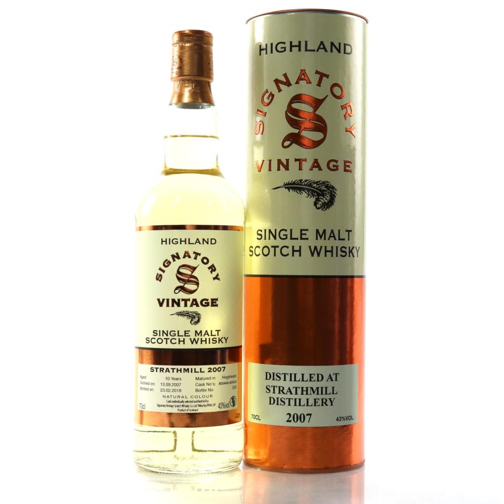 Strathmill 2007 Signatory Vintage 10 Year Old