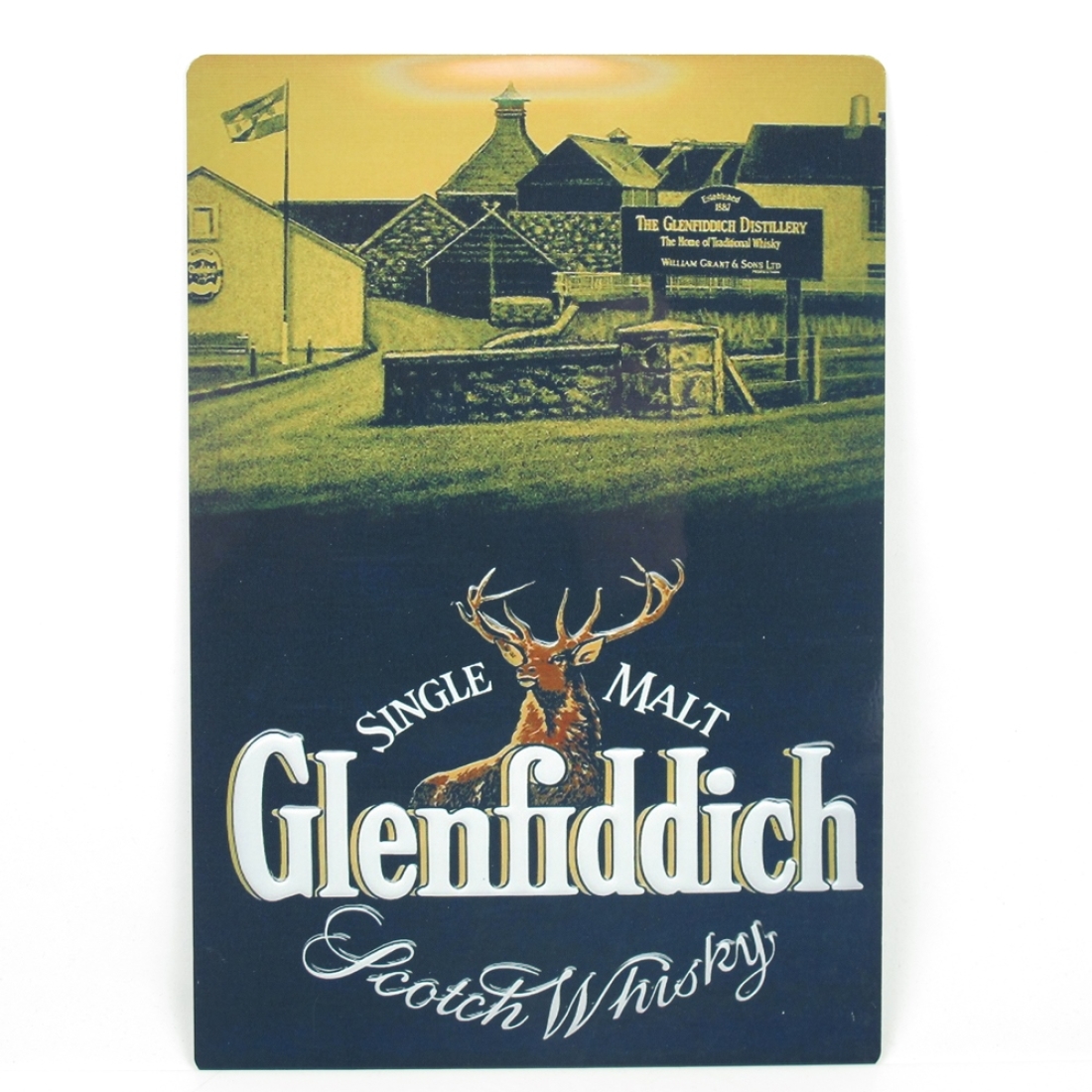 Glenfiddich Distillery Metal Plaque 190mm x 280mm