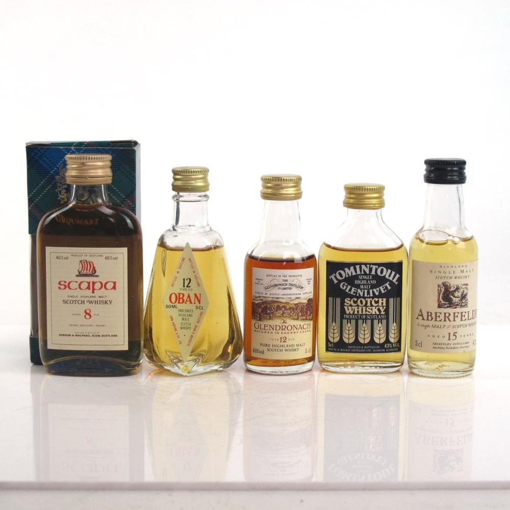 Highlands and Speyside Single Malt Miniature Selection 5 x 5cl