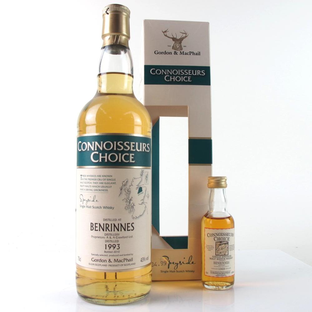 Benrinnes 1993 Gordon and MacPhail / Including 1968 Miniature