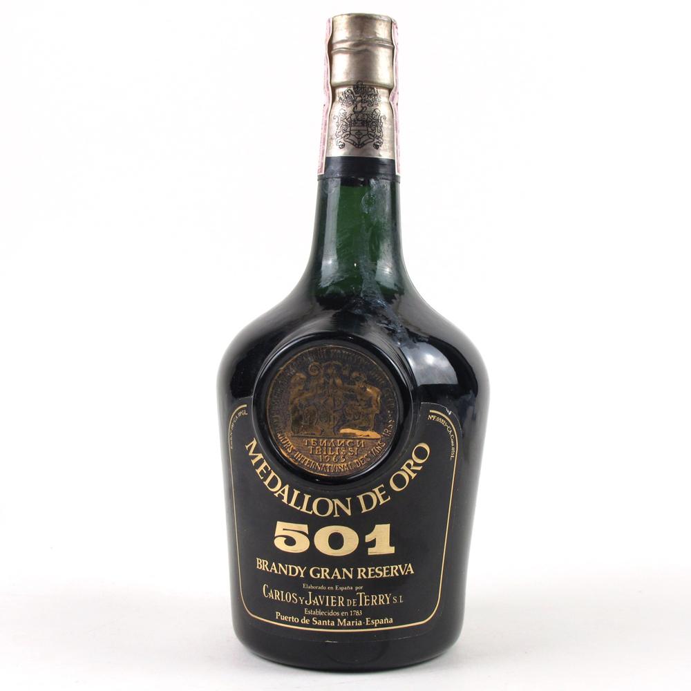 Medallon De Oro 501 Gran Reserva Brandy 1980s