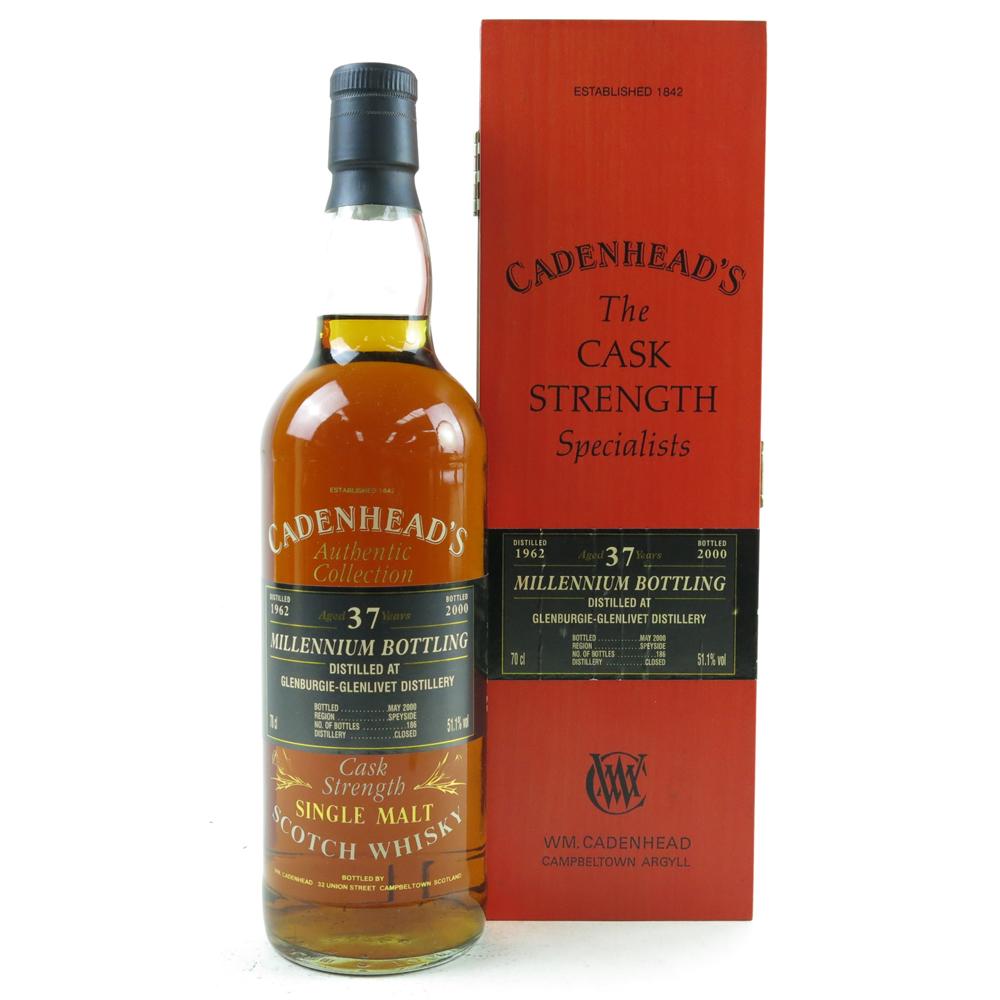 Glenburgie-Glenlivet 1962 Cadenhead's 37 Year Old / Millennium Bottling
