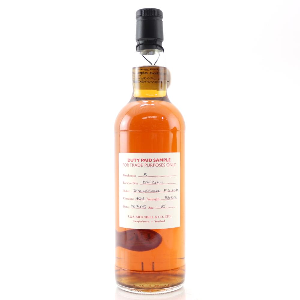 Springbank 2005 Duty Paid Sample 10 Year Old / Fresh Sherry Hogshead