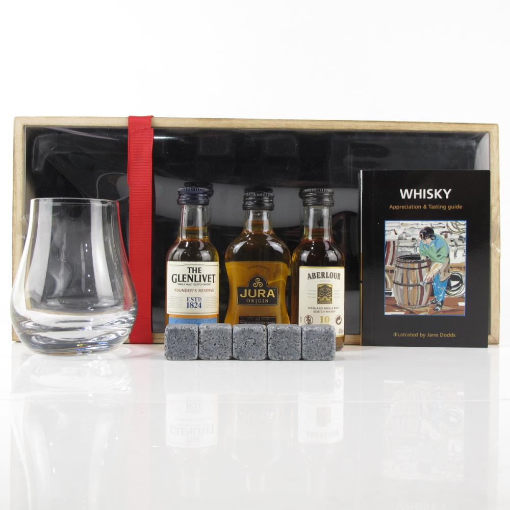 Whisky Appreciation Set / Glenlivet / Jura / Aberlour / 3 x 5cl