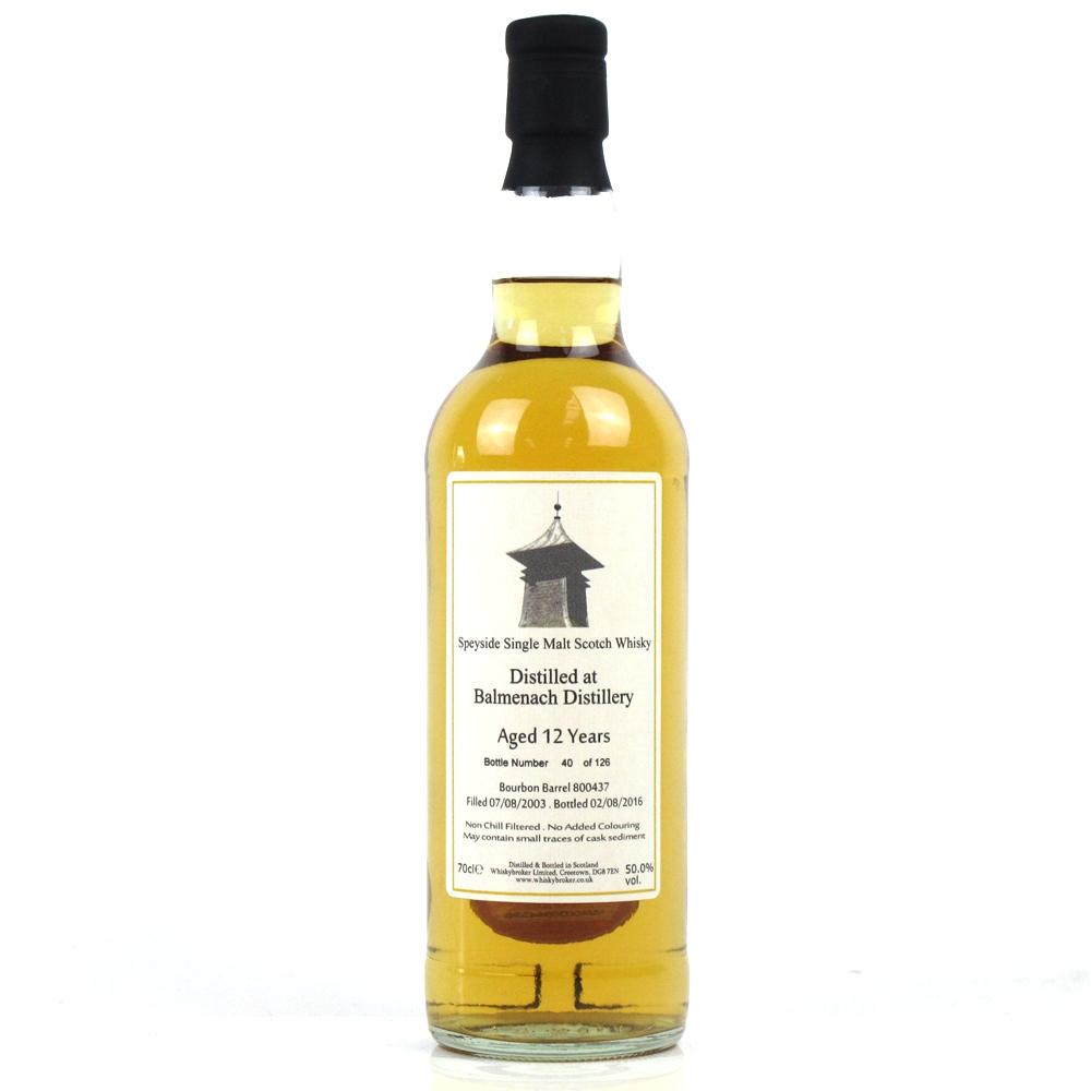 Balmenach 2003 Whisky Broker 12 Year Old