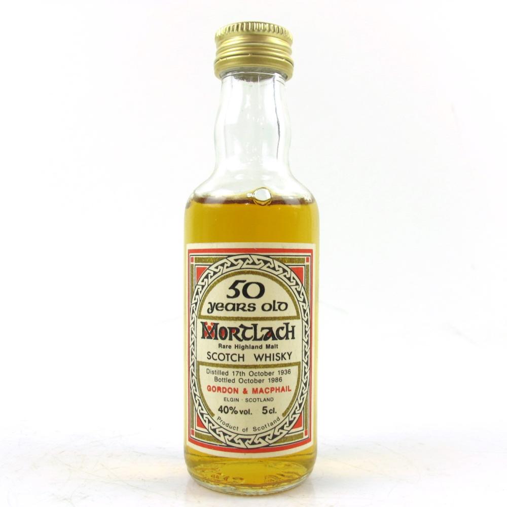 Mortlach 1936 Old Gordon and MacPhail 50 Year Miniature 5cl