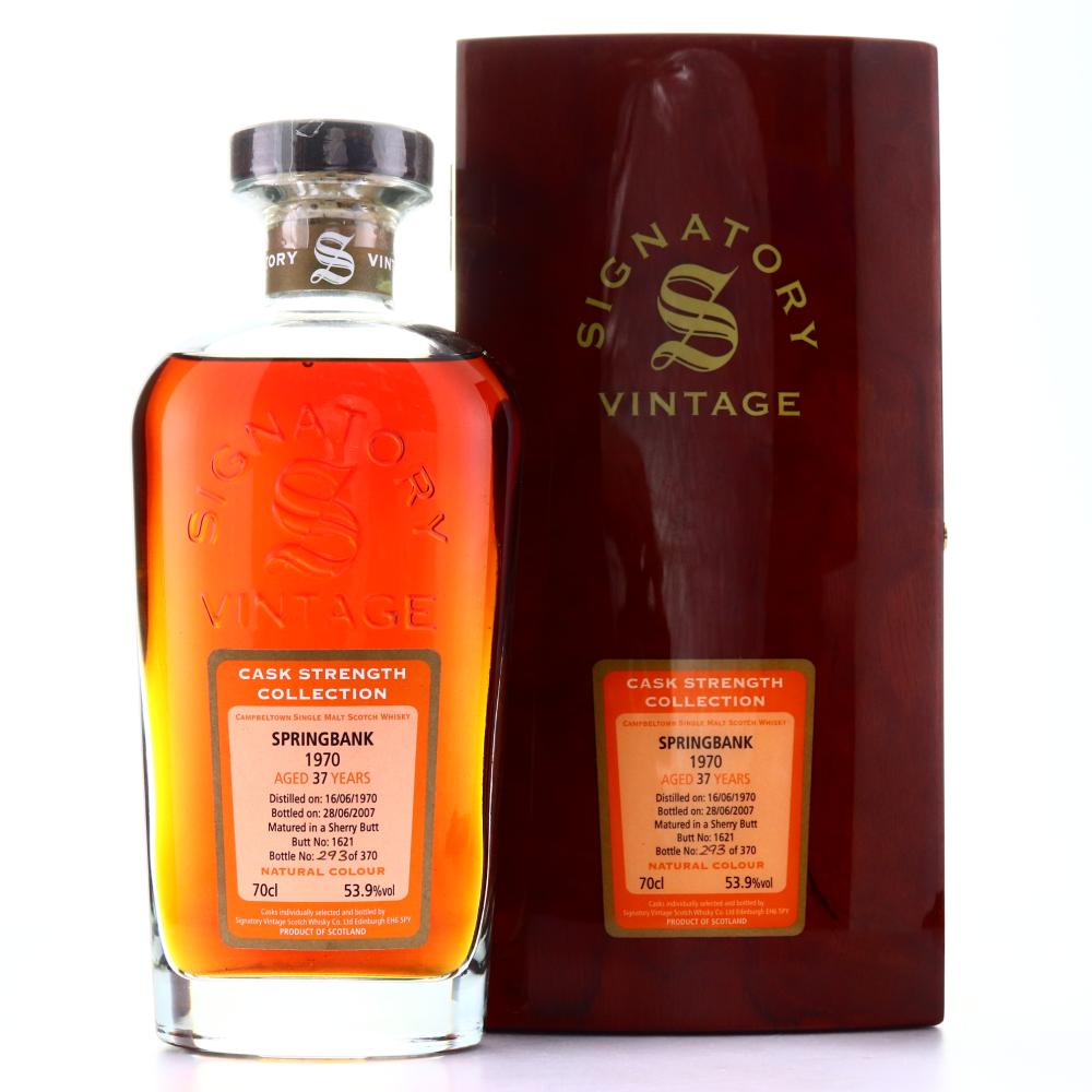 Springbank 1970 Signatory Vintage 37 Year Old Cask Strength