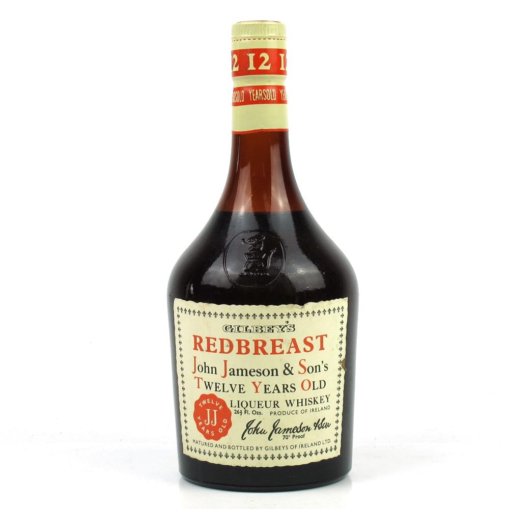 Gilbey's Redbreast 12 Year Old Jameson 1970s