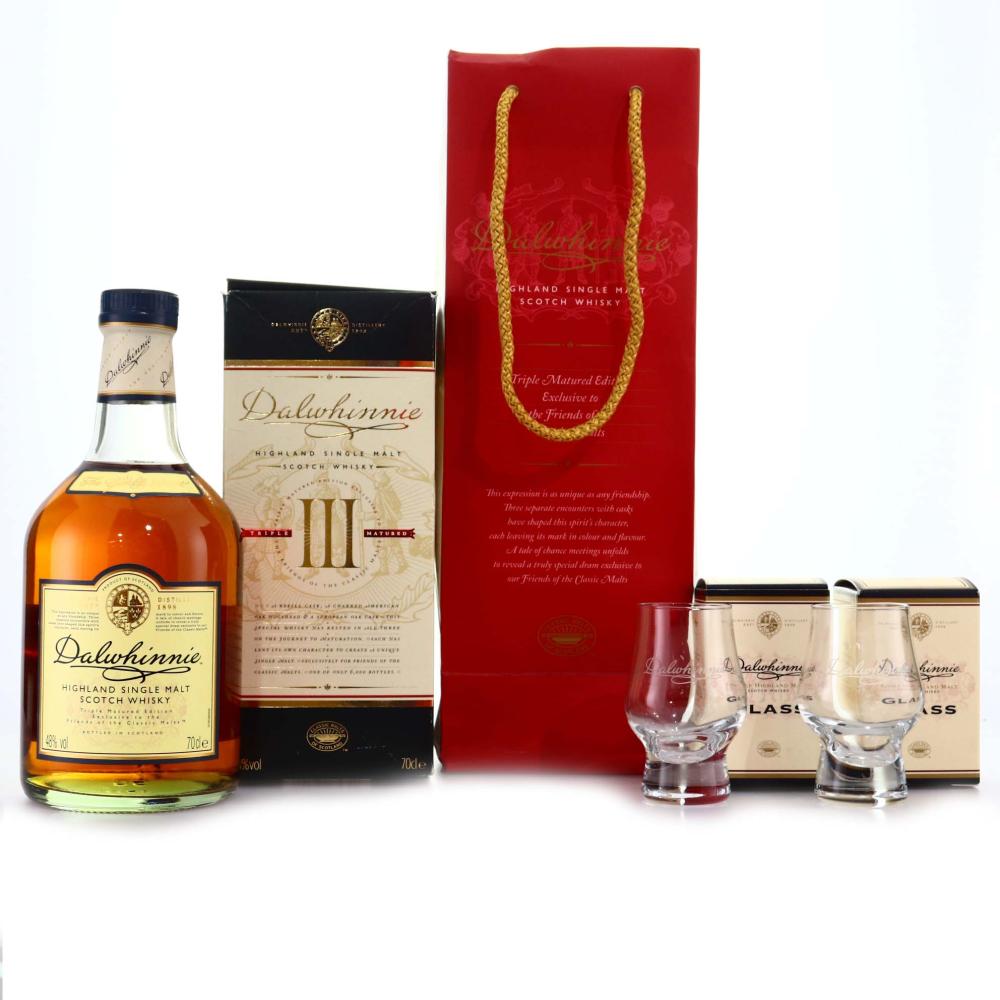 Dalwhinnie Triple Matured / Friends of the Classic Malts 2013 / Includes 2 x Glasses