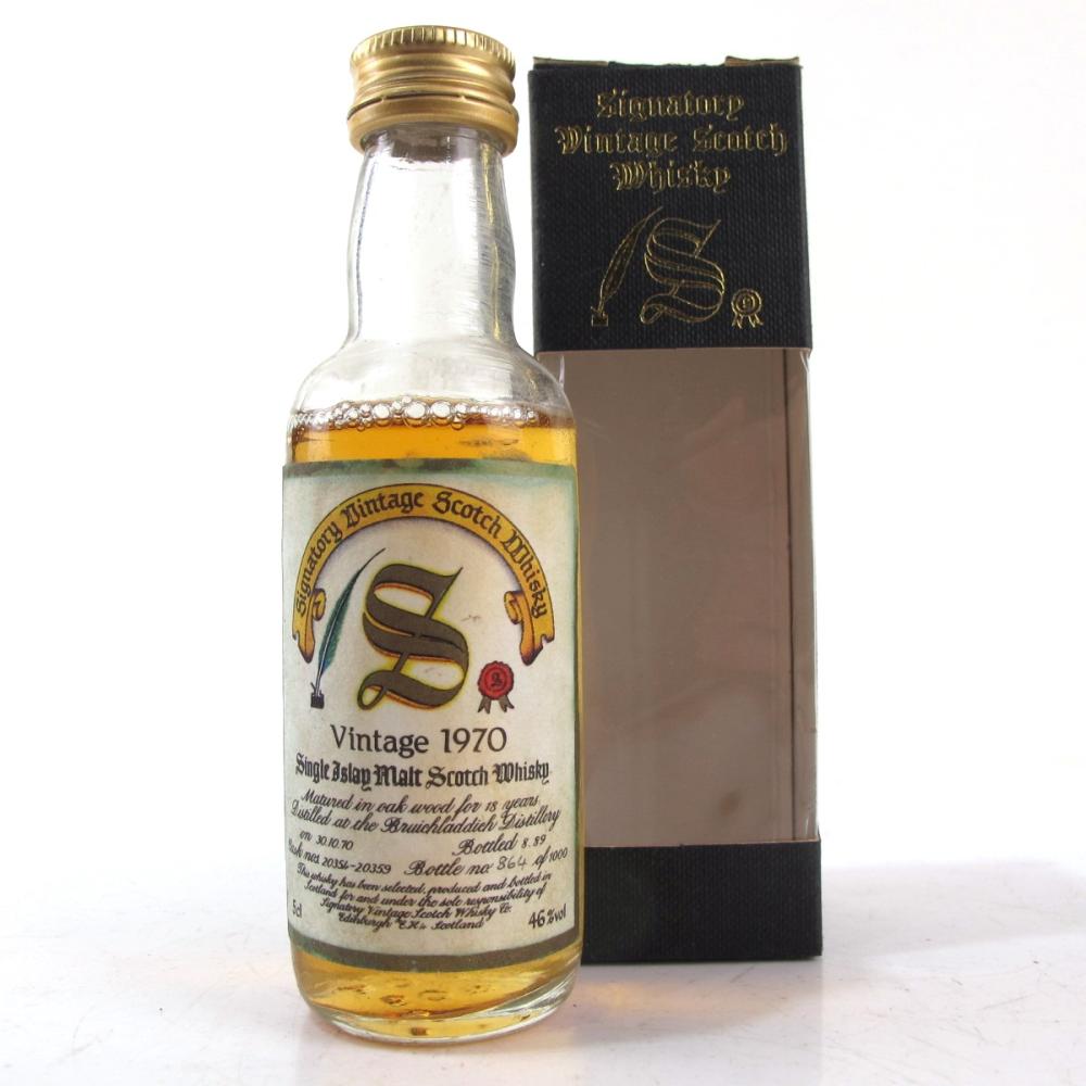 Bruichladdich 1970 Signatory Vintage 18 Year Old Miniature 5cl