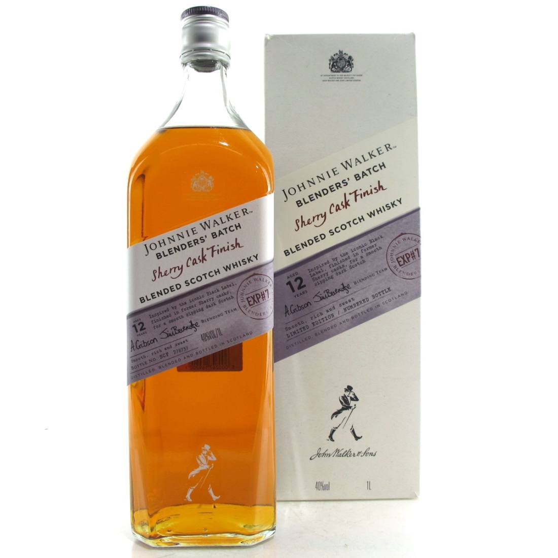 Johnnie Walker 12 Year Old Blenders' Batch Exp#7 1 Litre / Sherry Finish