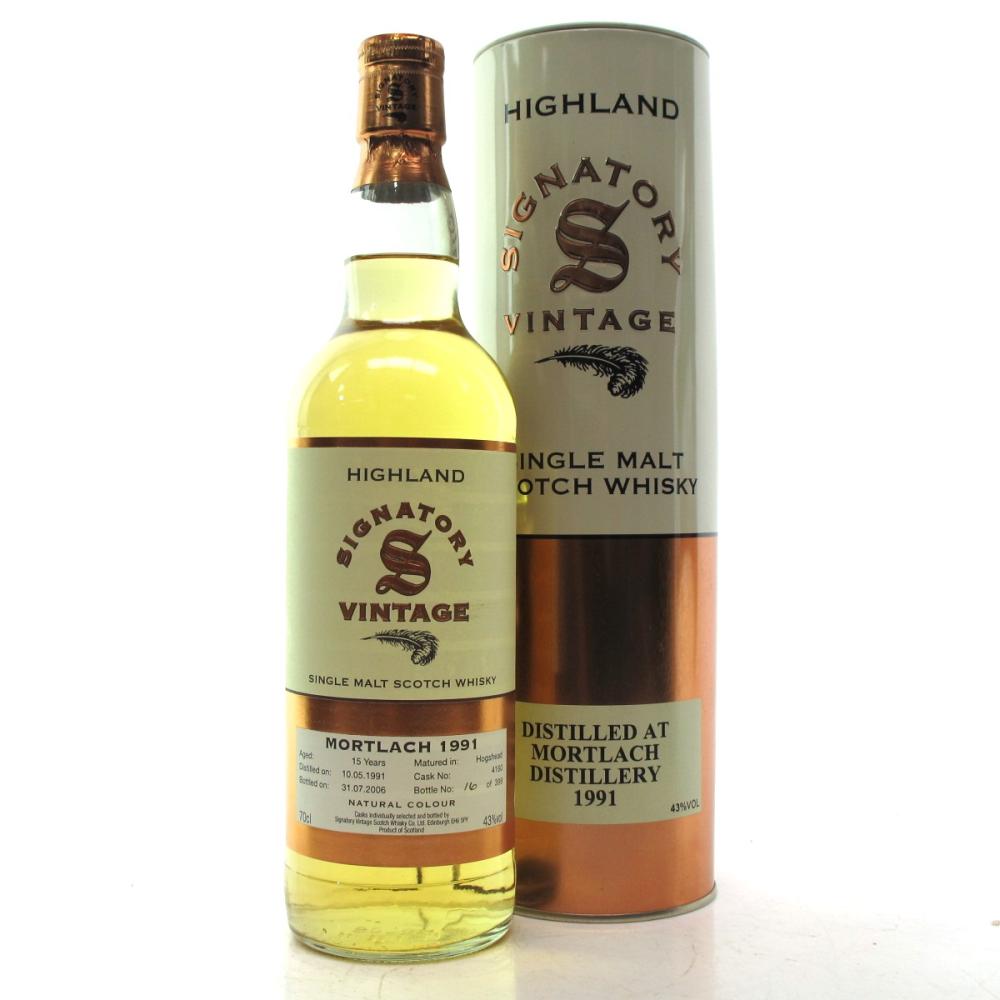 Mortlach 1991 Signatory Vintage 15 Year Old