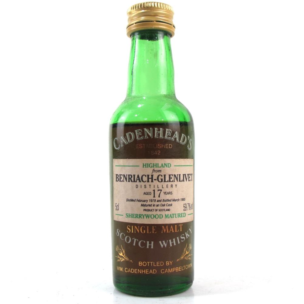 Benriach 1978 Cadenhead's 17 Year Old Miniature 5cl