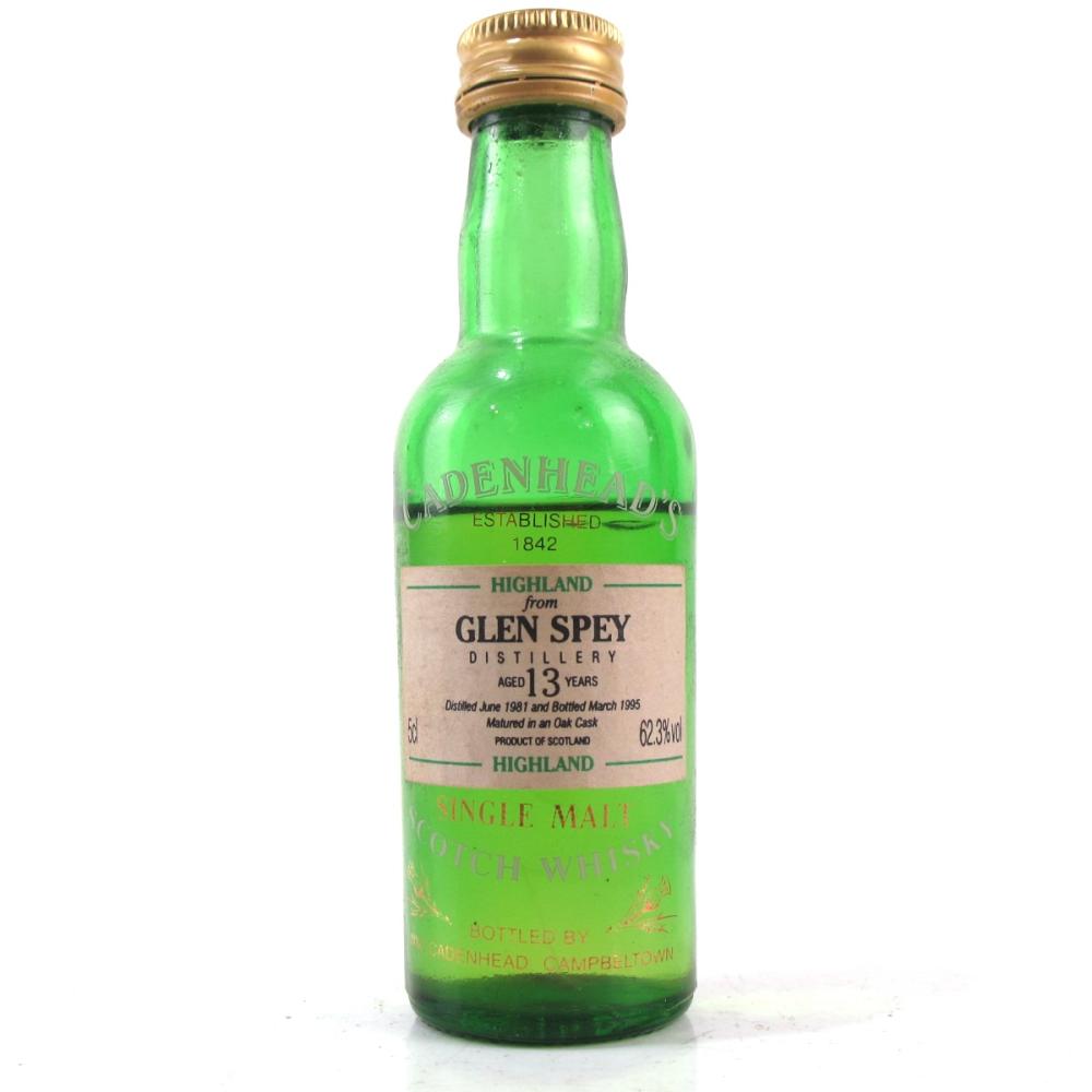 Glen Spey 1981 Cadenhead's 13 Year Old Miniature 5cl