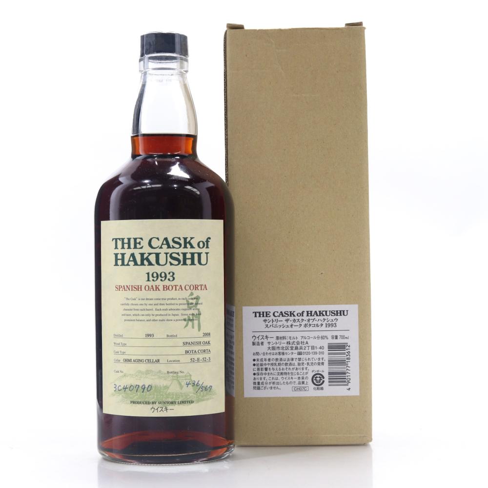 Hakushu 1993 Single Bota Corta Cask #3C40790