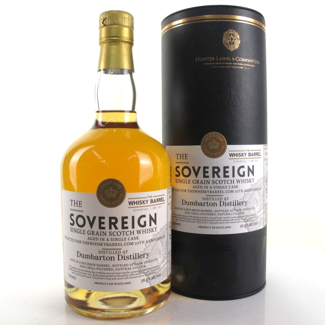 Dumbarton 1987 Hunter Laing 30 Year Old / Whisky Barrel 10th Anniversary