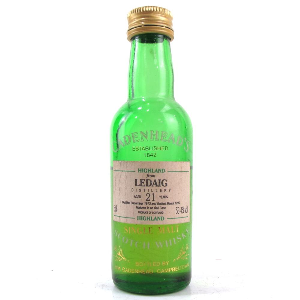 Ledaig 1973 Cadnehead's 21 Year Old Miniature 5cl
